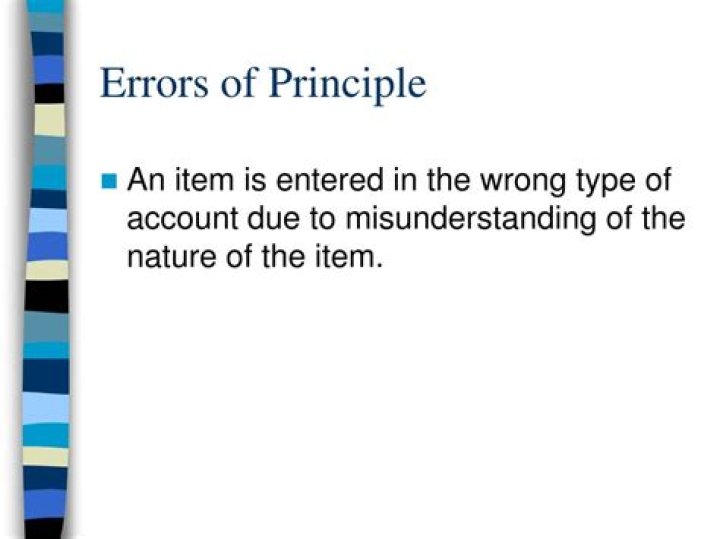 What is an error of principle?