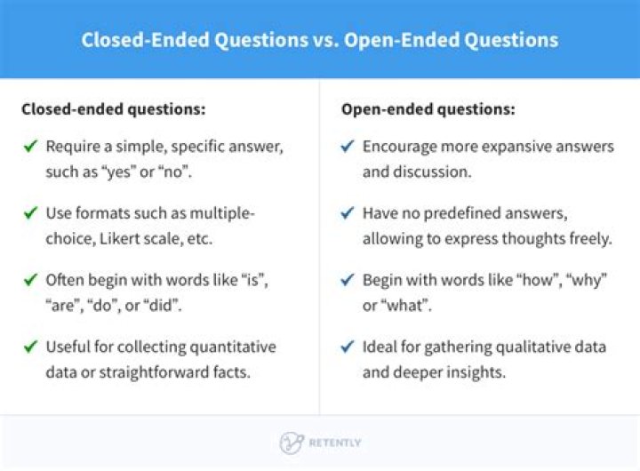 What is an example of a closed end question?