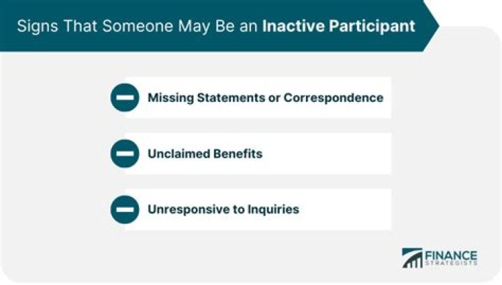 What is an inactive participant?