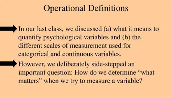 What is an operational definition in psychology example?