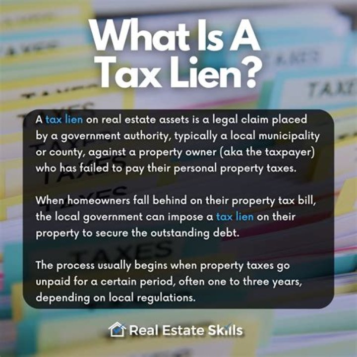 What is an unpaid tax lien?