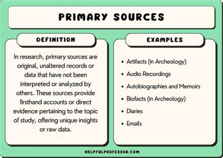 What is considered a primary document?