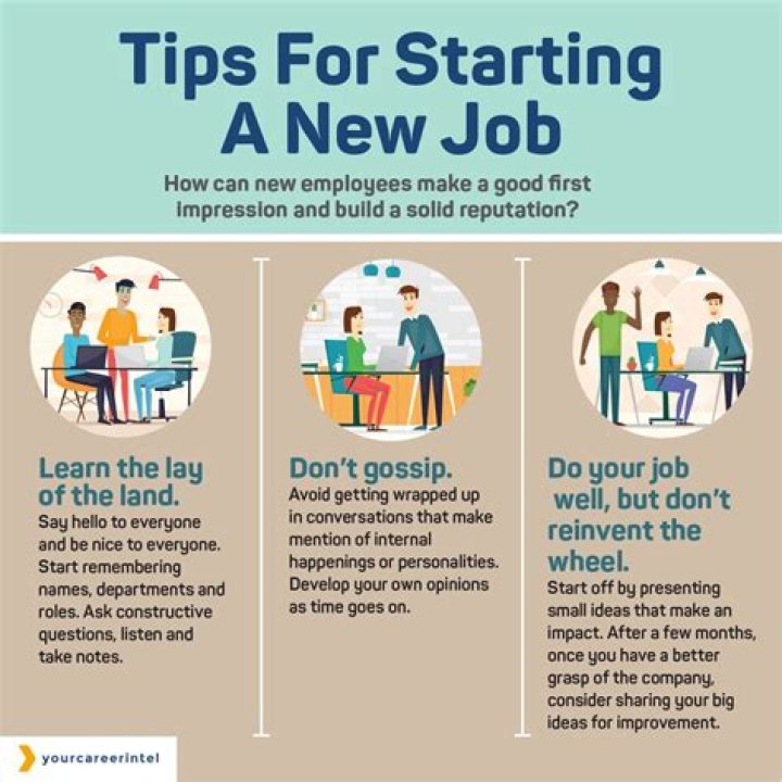 What is expected when starting a new job?