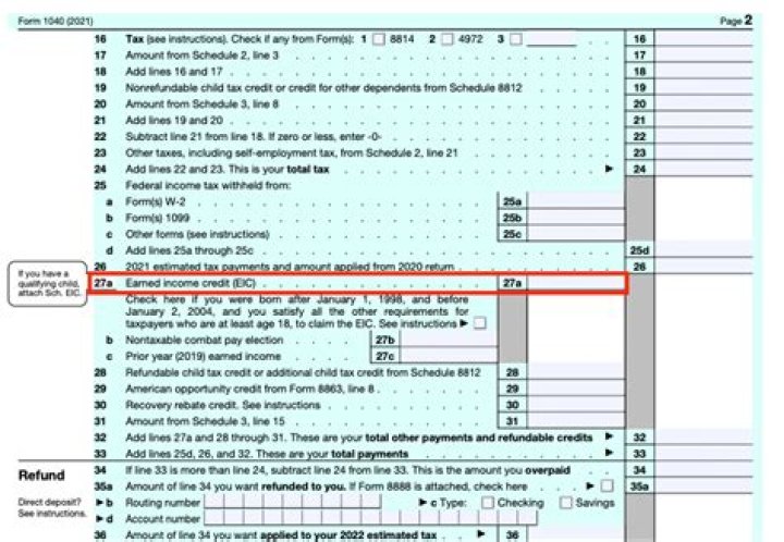 What is line 61 on a tax return?
