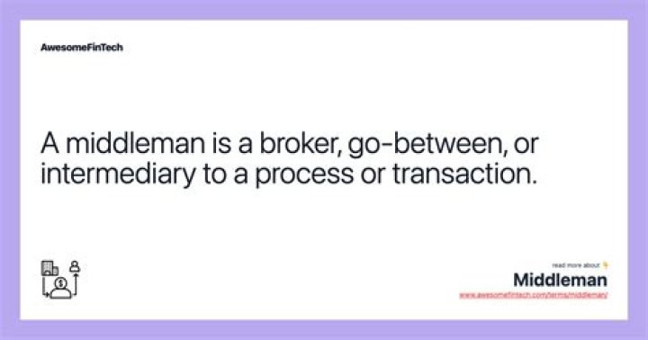 What is middleman transaction?