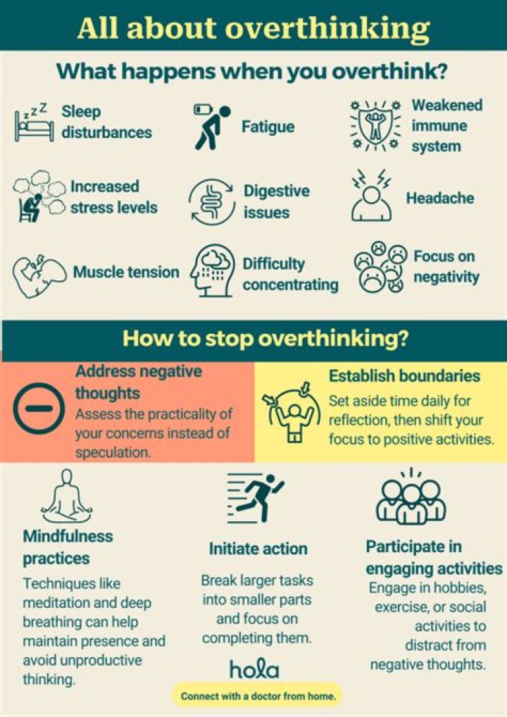 What is overthinking a symptom of?