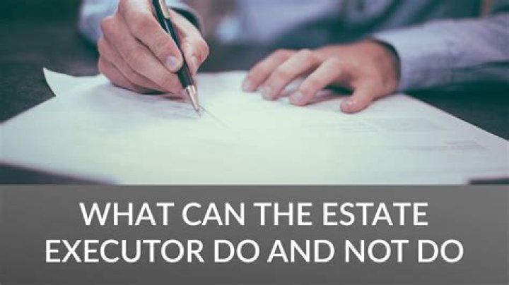 What is sole executor?