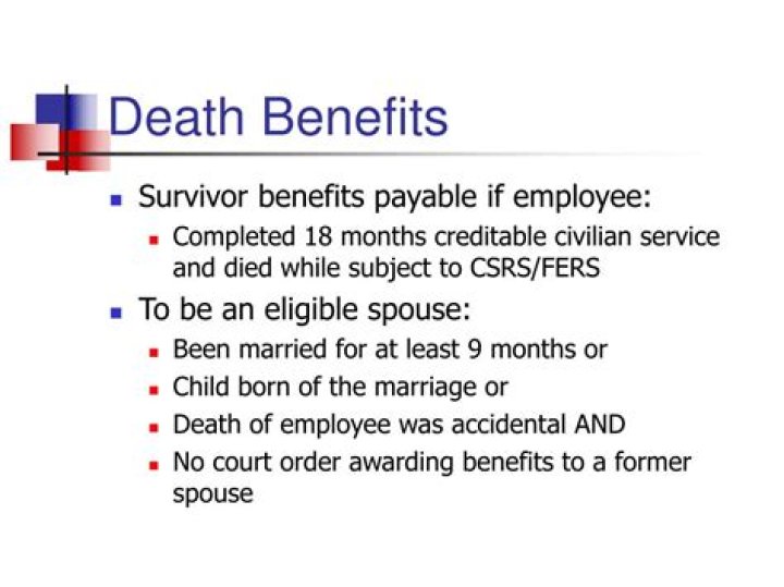 What is the CSRS death benefit?