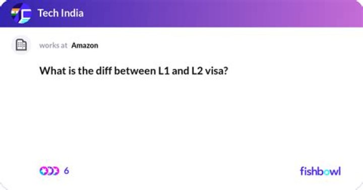 What is the difference between L1 and L2 visa?