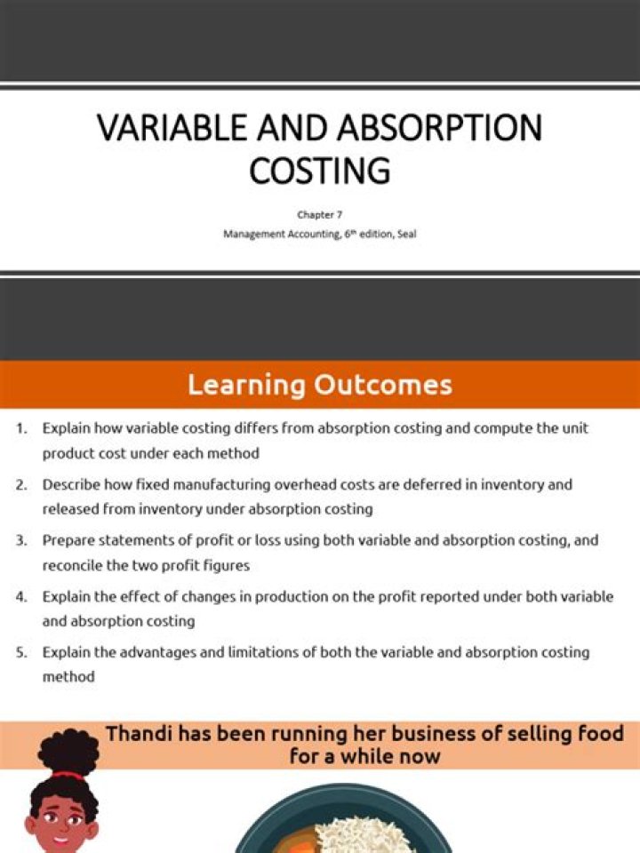 What is the only difference between variable and absorption costing quizlet?