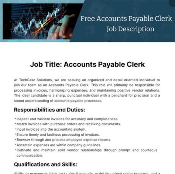 What is the role of an accounting clerk?