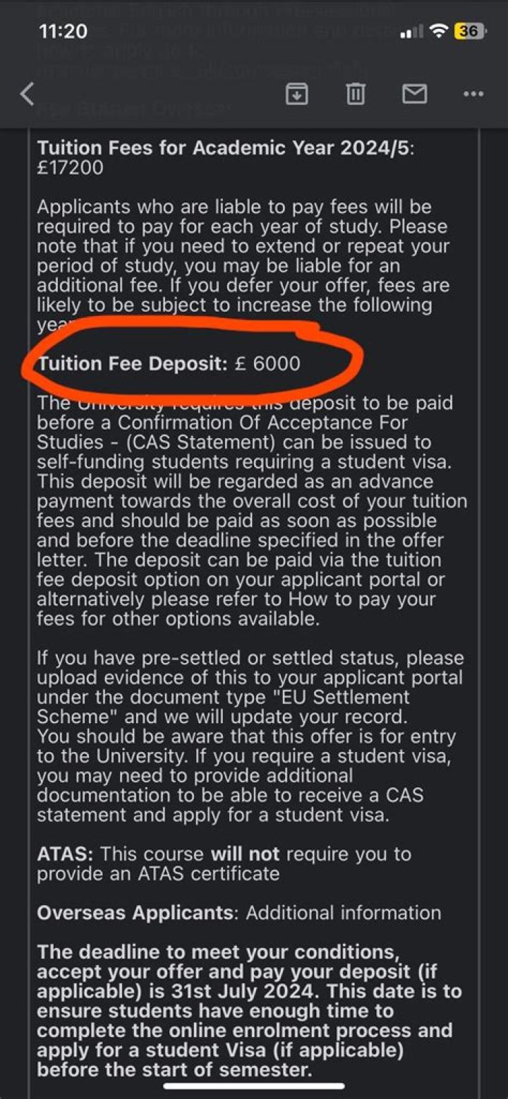 What is tuition fee deposit?