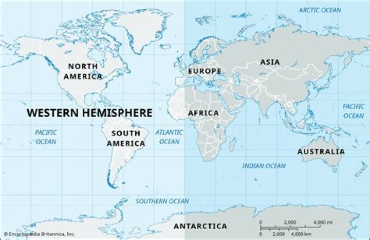 What part of Africa is in the Western Hemisphere?