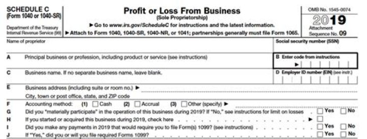 What tax form does a sole proprietor use?