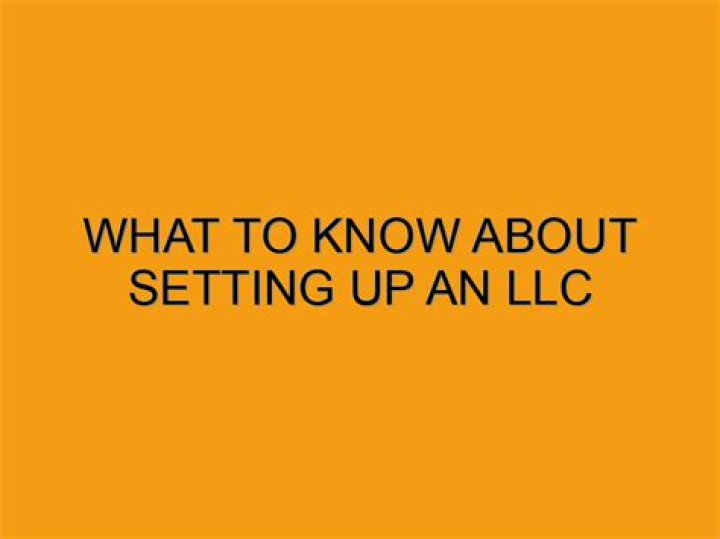 What to know about setting up an LLC?
