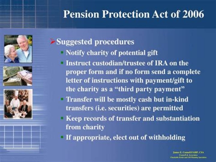 What was the primary purpose of the Pension Protection Act of 2006?