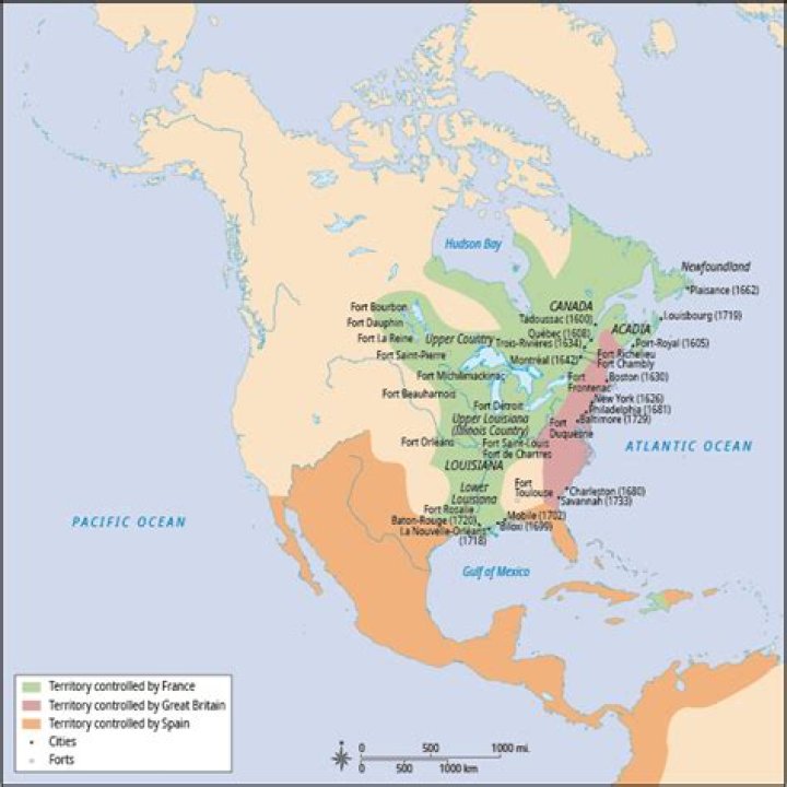 Where did the Americans settle in Canada?