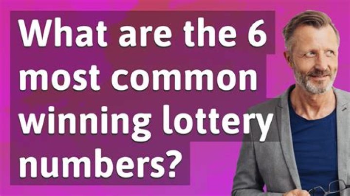Which 6 numbers are most common in lottery?