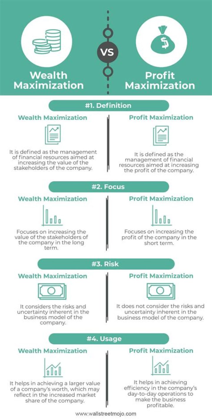 Which is better profit maximization or wealth maximization?