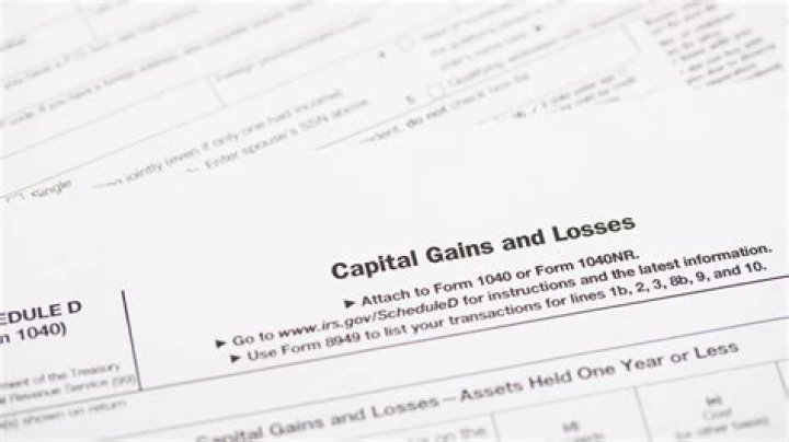 Which schedule reports capital gains and losses?