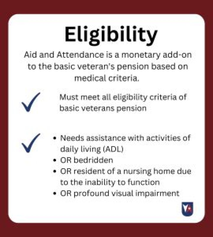 Who is eligible for aid and attendance?