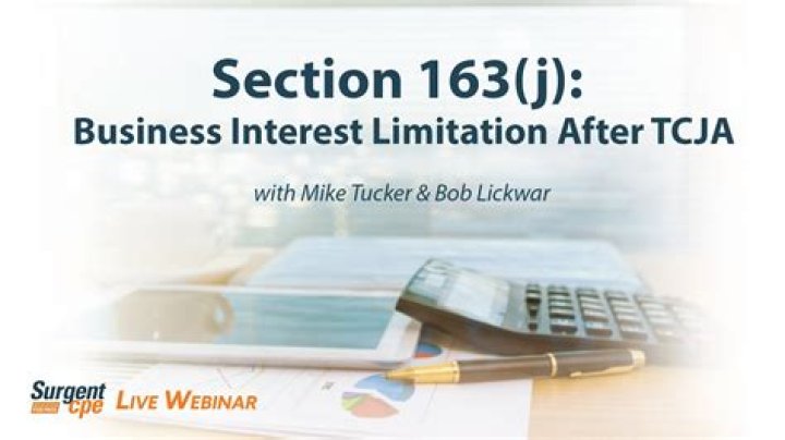 Who is subject to the section 163 J limitation?
