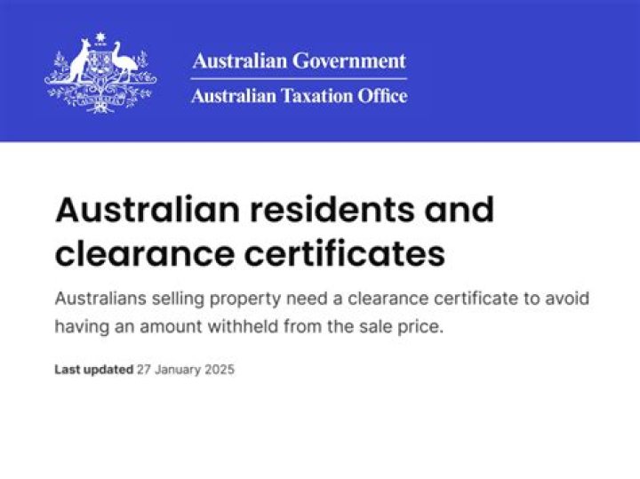 Who needs an ATO clearance certificate?