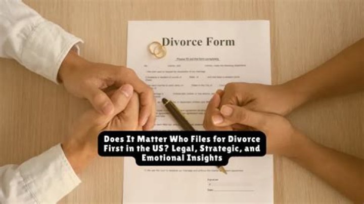 Who typically files for divorce first?