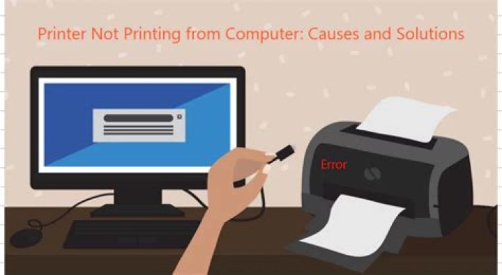 Why is my printer not printing from my computer?