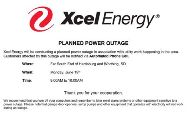 Will Xcel Energy turn off service?